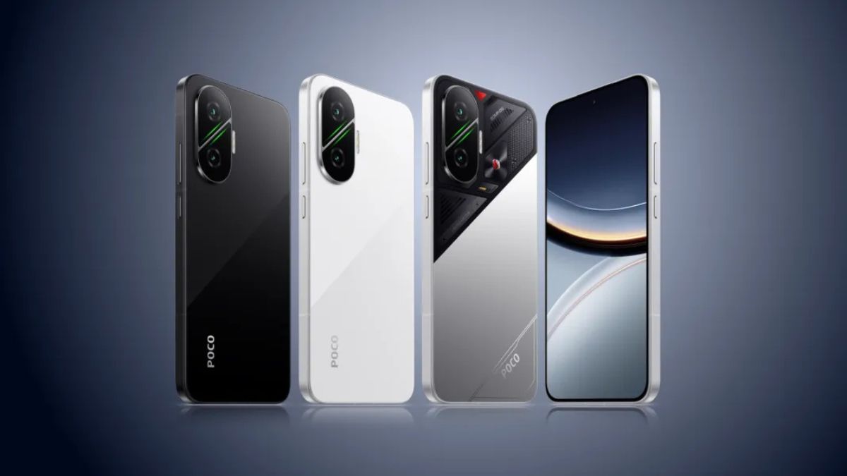 Poco F7 smartphone front and back view with specs and price in Pakistan