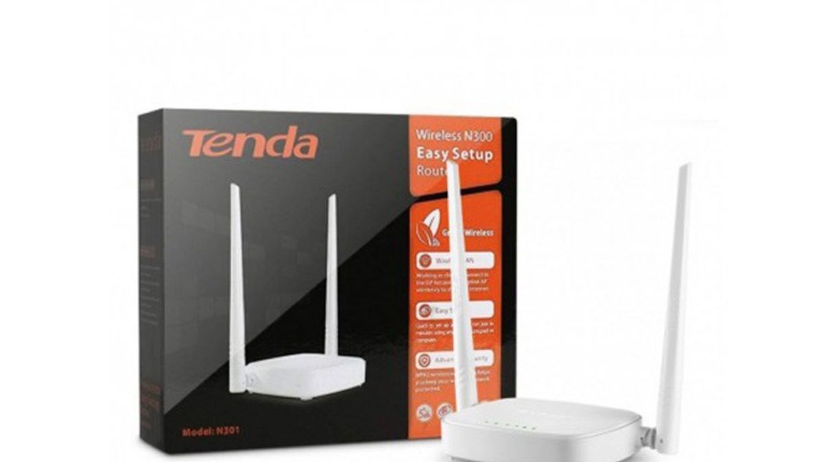 Tenda N300 Wi-Fi Router with Dual Antennas – 2025 Model