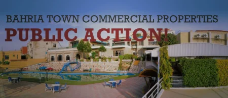 One of Pakistan’s premiere real estate developments, Bahria Town, is offering several high-value commercial properties for public auction.
