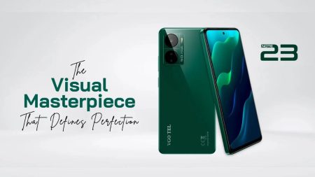 VGO Tel Note 23 front and back design showing display and camera