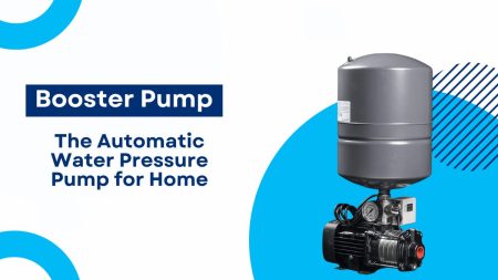 Booster pump installed in a residential plumbing system