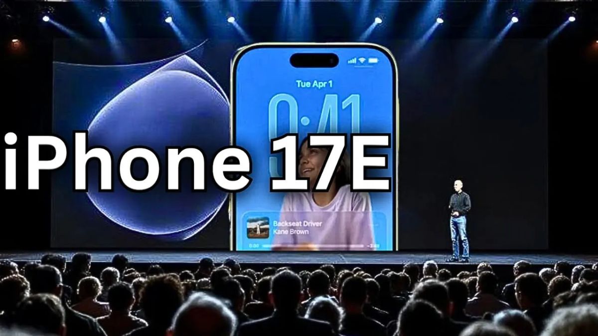 Side and front view showing iPhone 17e’s sleek and modern design