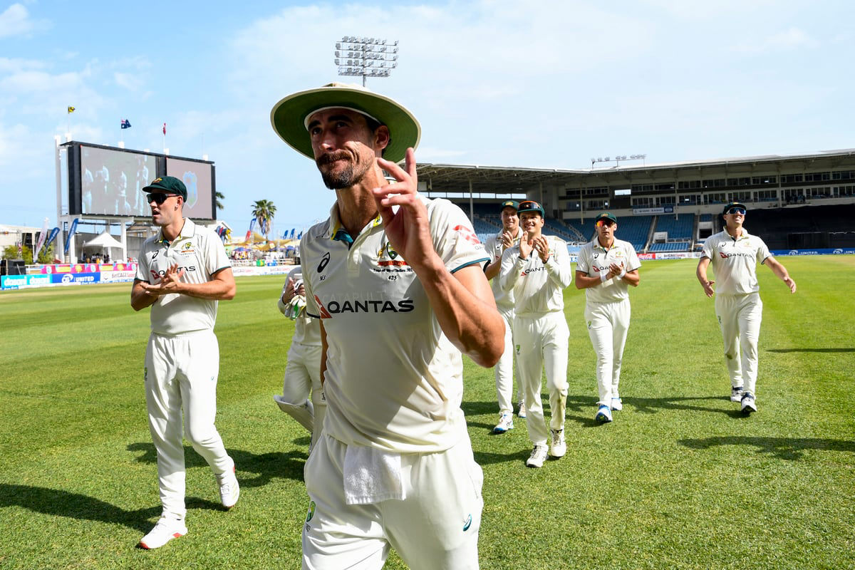 During the third Test match, Mitchell Starc accomplished the swiftest five-wicket haul in Test history, leading his side to victory.