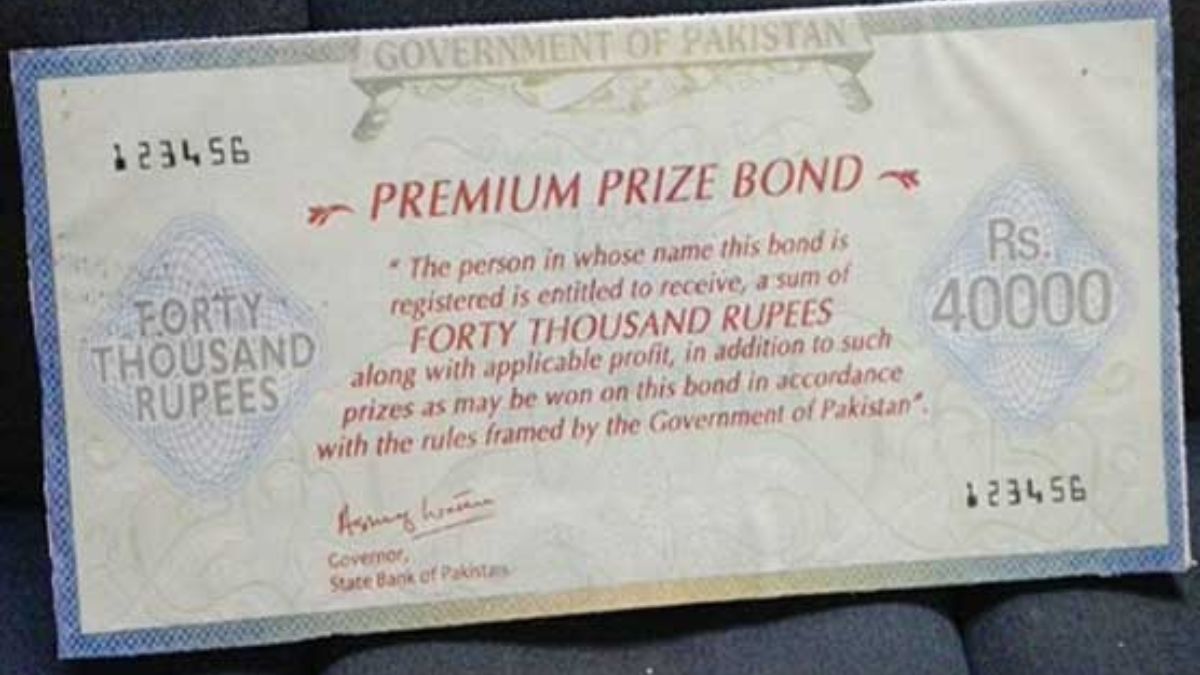 Prize bond draw schedule, registration, and Rs. 40,000 premium bond winnings in Pakistan 2025