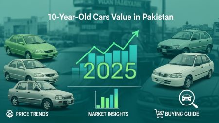 Resale value of 10-year-old cars in Pakistan 2025