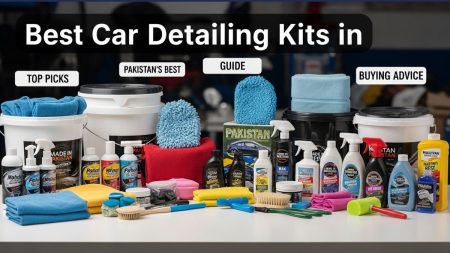 Best Car Detailing Kits in Pakistan – Top Picks, Guide & Buying Advice Complete car detailing kit with cleaning products and microfiber towels in Pakistan