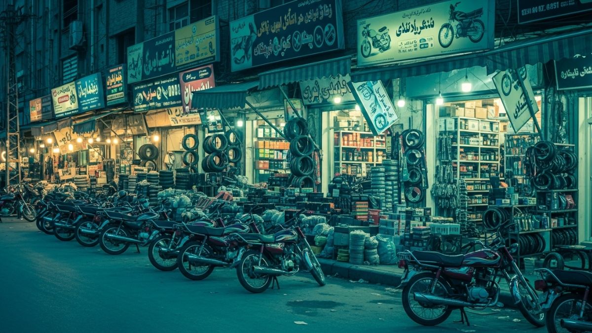 Genuine and aftermarket bike spare parts in Karachi markets 2025