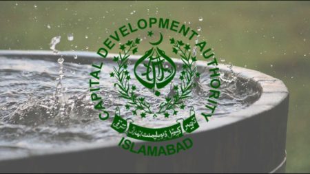 CDA meeting on rainwater harvesting and tree plantation in Islamabad