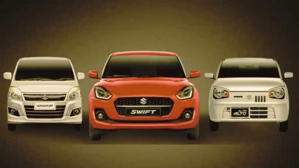 Certified used cars displayed at a dealership in Pakistan