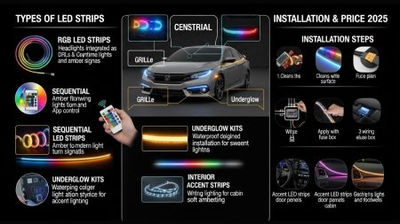 Custom LED Strips for Cars in Pakistan – Interior & Exterior Lighting 2025
