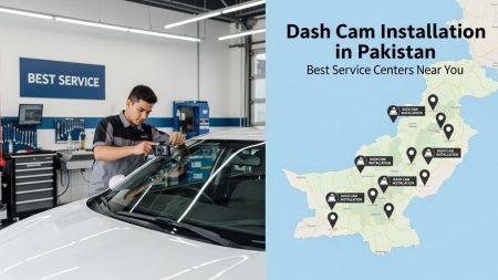 Dash Cam Installation in Pakistan — Best Service Centers Near You Professional technician installing a dash cam on a car in Pakistan