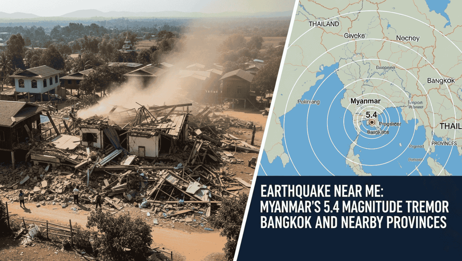 Earthquake Near Me Myanmar 5.4 Magnitude