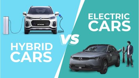 Electric vs Hybrid Cars side-by-side comparison 2025