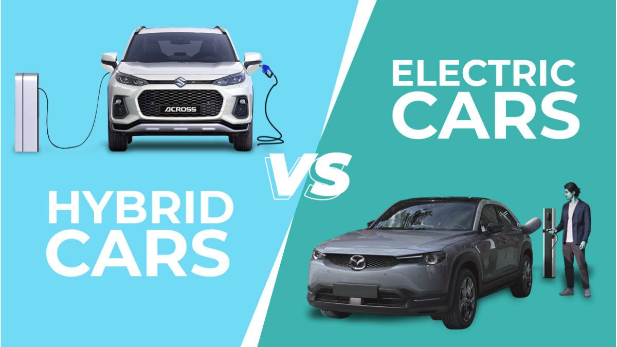 Electric vs Hybrid Cars side-by-side comparison 2025