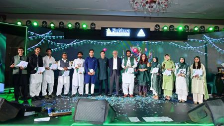 Participants performing at Fatima Fertilizer’s Dil Se Sarsabz Naghma Competition 2025 in Islamabad