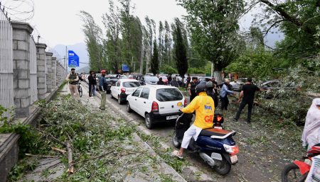 Srinagar Hit by Sudden Severe Wind Squall