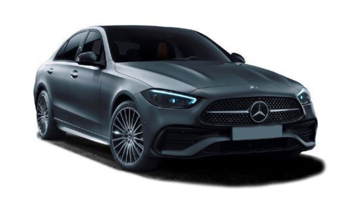 Mercedes-Benz C-Class luxury sedan parked in Pakistan