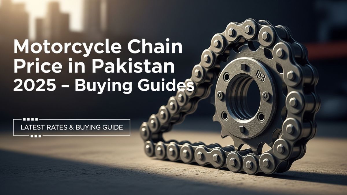 Motorcycle chain and sprocket kit price in Pakistan 2025 with CD-70, CG-125, YBR, and GS150 details