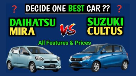Suzuki Alto vs Cultus vs Daihatsu Mira side-by-side comparison image 2025