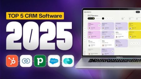 Top 5 CRM Software of 2025: Best Customer Relationship Management Tools Reviewed Comparison chart showing top CRM software tools in 2025 for business efficiency and AI integration