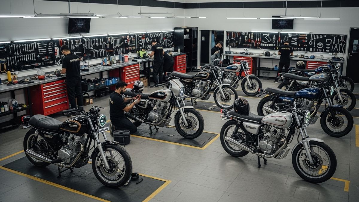 Customized motorcycles at top bike shops in Lahore