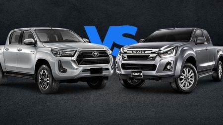 Toyota Revo and Isuzu D-Max X-Terrain 2025 side-by-side comparison