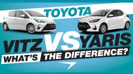 Toyota Vitz vs Yaris: Key Differences in Design, Features & Performance Toyota Vitz and Toyota Yaris parked side by side showing exterior differences