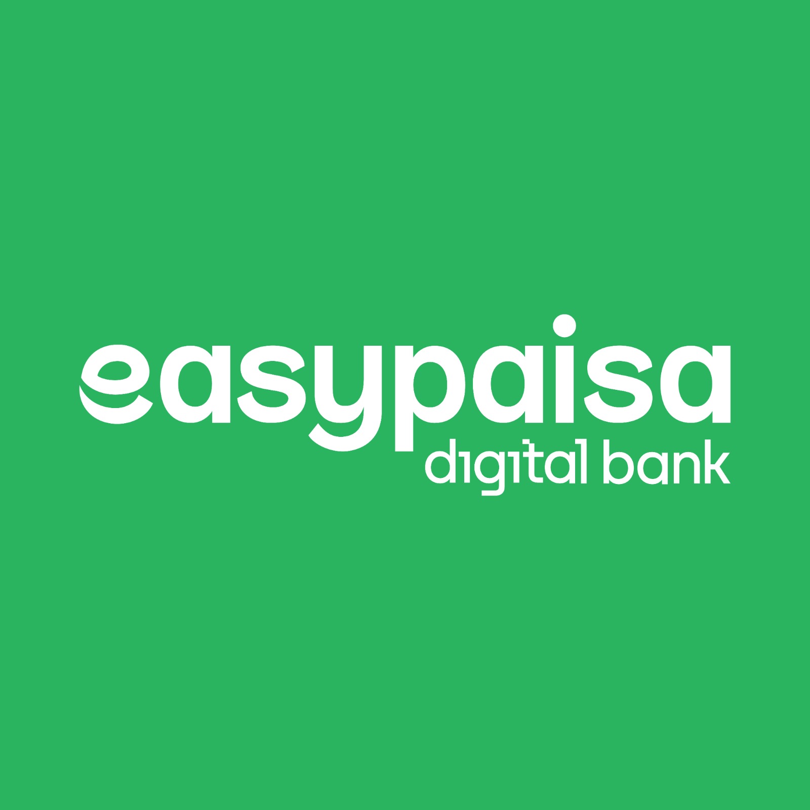 Easypaisa Digital Bank headquarters with financial growth chart overlay in Pakistan