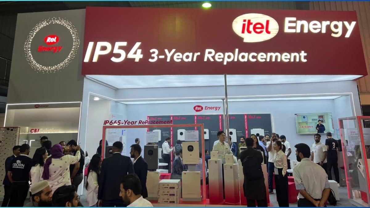 itel Energy IP66 and IP54 solar inverters and batteries at Karachi Experience Center
