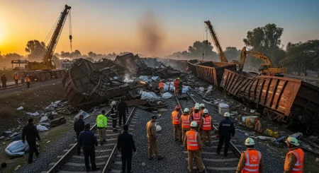 Freight train accident